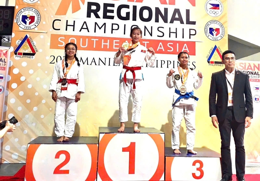 Two golds for Vietnam at Jujitsu Championship Southeast Asia 2025